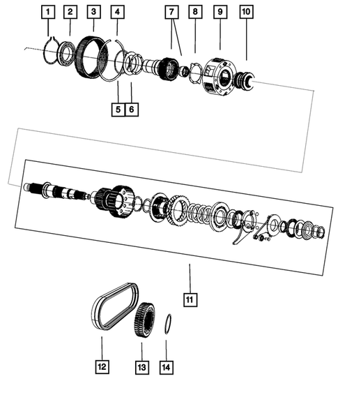 Gear Train for 2012 Dodge Durango #0