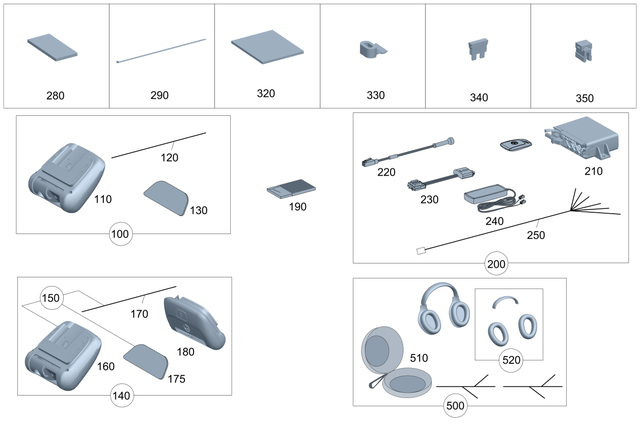 2138204104 - Electrical Components and Telematics: Installation Kit, Camera for Mercedes-Benz: C350e, C400, C450 AMG, C63 AMG, CLS450, CLS53 AMG, E300, E350, E400, E43 AMG, E450, E53 AMG, E63 AMG S, GLC300, GLC43 AMG, GLC63 AMG, GLC63 AMG S, GLE350, GLE450, GLE450e, GLE53 AMG, GLE580, GLE63 AMG S, GLS450, GLS580, GLS63 AMG, Maybach GLS600, Maybach S550, Maybach S560, Maybach S600, Maybach S650, S450, S550, S550e, S560, S600, S63 AMG, S65 AMG Image