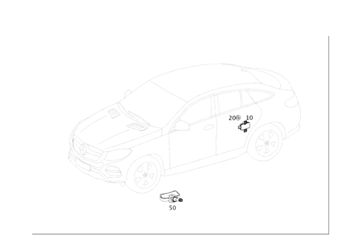 Tire Pressure Monitoring System for 2016 Mercedes-Benz GLE450 AMG #0