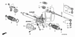 53692SHJA00 - Chassis: PLATE, POWER STEERING HEAT BAFFLE (LH) for Honda Image