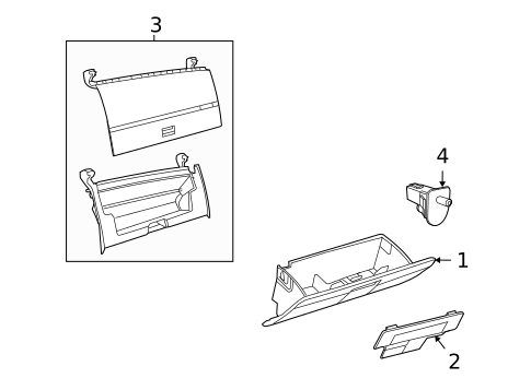 Glove Box for 2009 Dodge Journey #0
