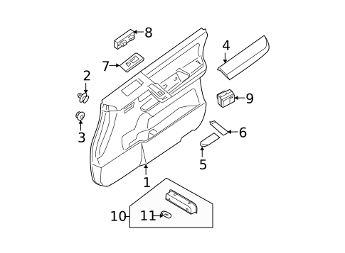 Front Door for 2011 Nissan TITAN #1