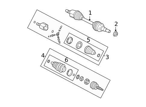 Axle Shaft & Joints for 2006 Chevrolet Equinox #0