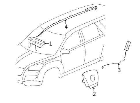 Air Bag Components for 2010 Buick Enclave #0