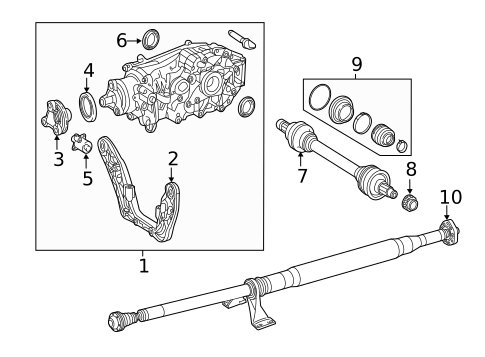 Axle & Differential for 2019 Mercedes-Benz CLA45 AMG #2