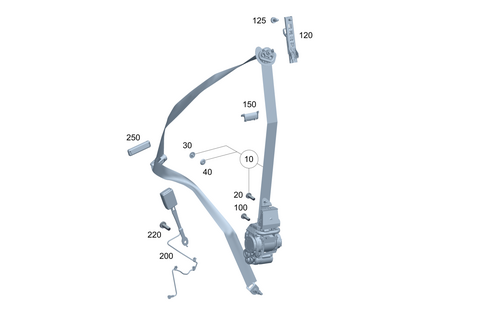 Seat Belt for 2022 Mercedes-Benz GLA45 AMG #0