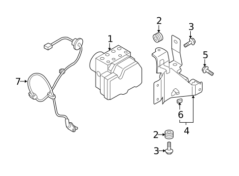 ABS Components for 2008 Mazda CX-9 #0