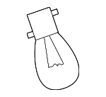 33303SL4003 - Electrical: Backup Lamp Bulb for Honda: Accord, Accord Crosstour, Civic, CR-V, Crosstour, Element, Fit, Insight, Odyssey, Prelude, Ridgeline Image