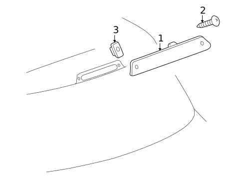 High Mounted Stop Lamp for 2009 Suzuki XL-7 #0