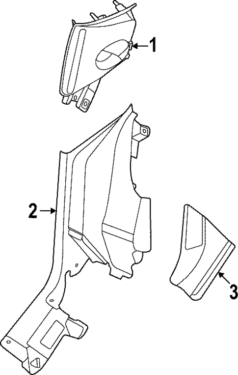 Interior Trim - Quarter Panels for 2023 Ford Maverick #0