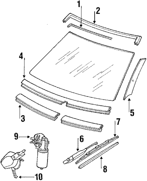 Wipers for 1988 Mercedes-Benz 190D #1