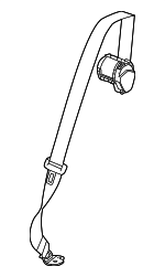 87836931 - Electrical: Center Belt Assembly for Acura: ZDX Image