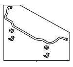 54810J5000 - Suspension: Stabilizer Bar for Kia: Stinger Image