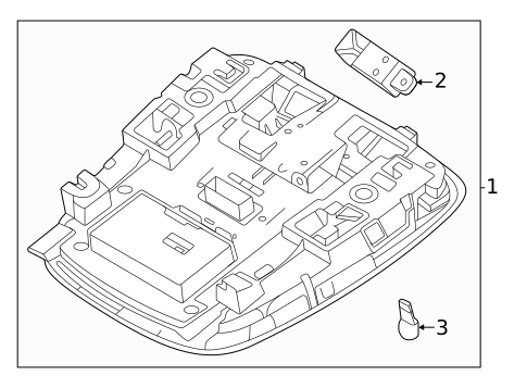 Overhead Console for 2023 Kia Sportage #0