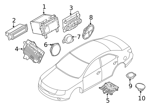 Radio for 2010 Lincoln MKZ #0