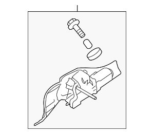 86510SC080 - Body: Rear Motor for Subaru: Forester Image