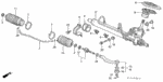 53434S04J51 - Chassis: Clip, Tie Rod for Acura: Integra, RL, TL Image