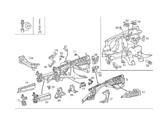 2026204761 - Front Panel: Wheel Well for Mercedes-Benz: C280, C43 AMG Image image