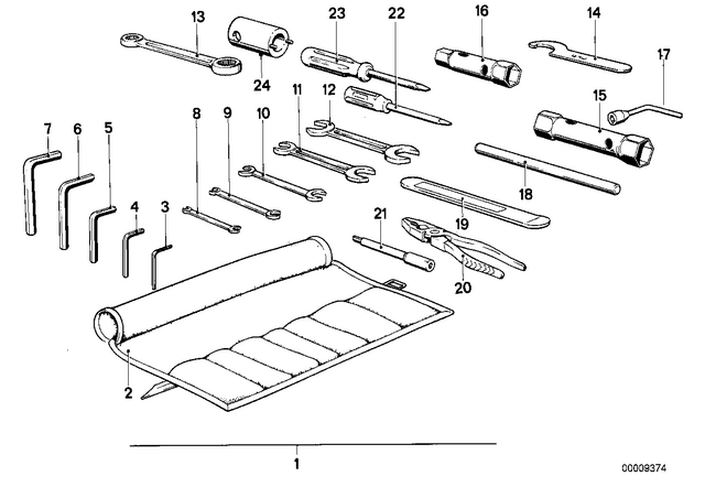 71111240890 - : Tool Kit for BMW-Motorrad Image