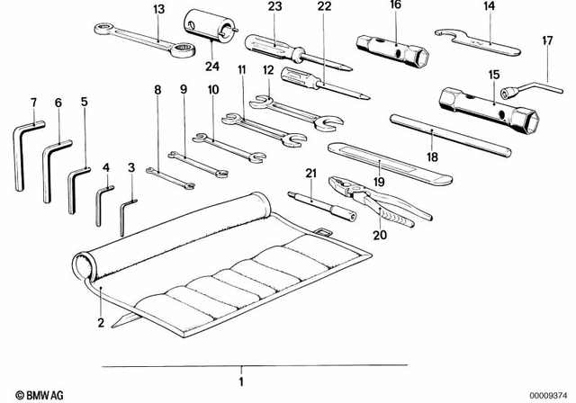 71111240890 - Parts and Accessories for Engine / Chassis: Tool Kit -  for BMW-Motorrad Image