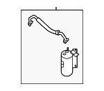 97805GI000 - : 2022-2024 Hyundai - A/C Accumulator for Genesis: GV60 | Hyundai: Ioniq 5, Ioniq 6 Image