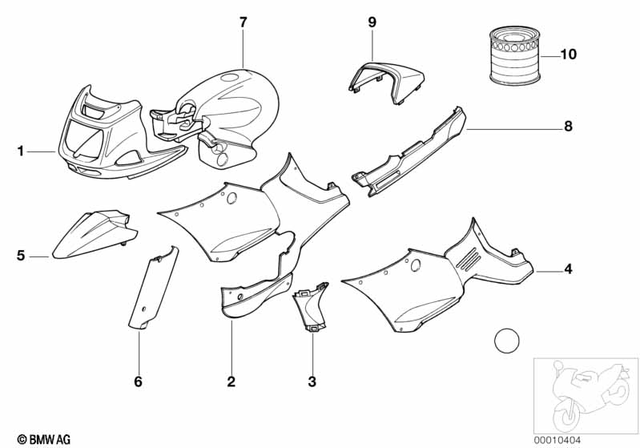46632313067 - Body Equipment: Trim Upper Prime Coated -  for BMW-Motorrad Image