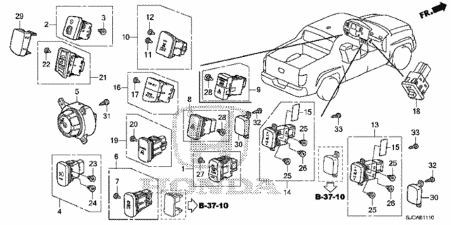 Switch for 2014 Honda Ridgeline #0