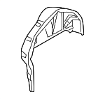 3C0809852A - Body: Inner Wheelhouse for Volkswagen: CC, Passat Image