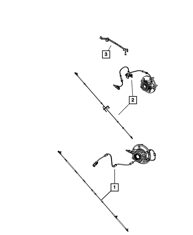 4895427AA - : ABS Sensor Wiring Clip, Left for Mopar Image
