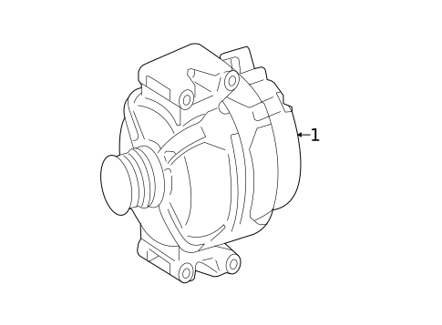 Alternator for 2018 Mercedes-Benz GLE550e #0