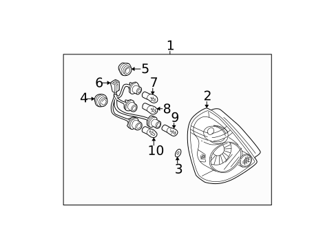 Combination Lamps for 2003 Nissan Altima #0