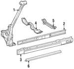 5760612070 - Body: Floor Crossmember for Toyota: Corolla Image