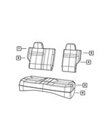 68092958AA - Interior Trim: Seat Back Foam for Dodge: Caliber | Jeep: Compass, Patriot Image