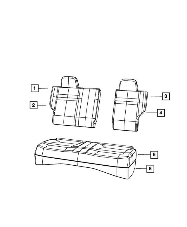 68092958AA - Interior Trim: Seat Back Foam for Mopar Image