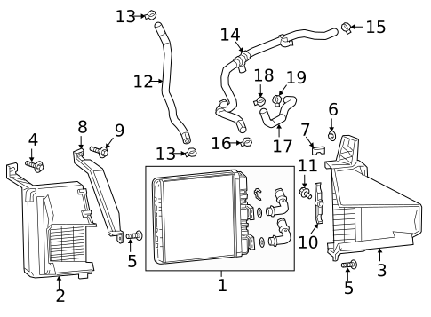 Radiators, Coolers & Related Components for 2018 Cadillac CT6 #0