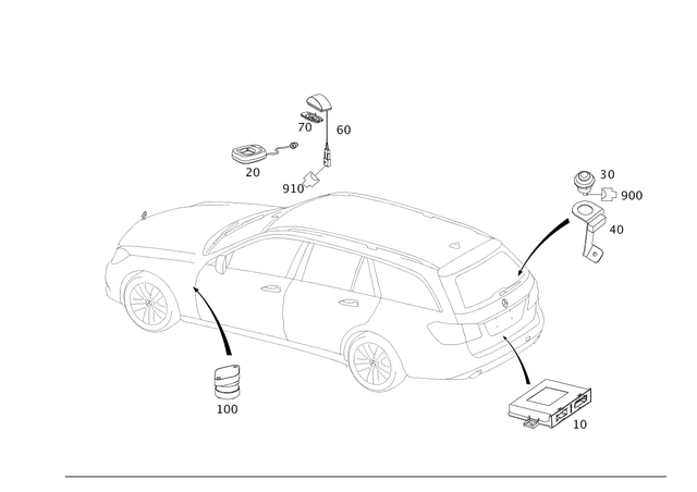 2108209610 - Electrical System: Switch for Mercedes-Benz Image image