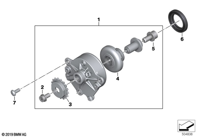11158409875 - Engine: Breather -  for BMW-Motorrad Image