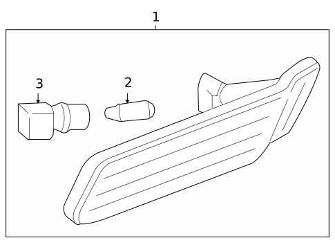 Side Marker Lamps for 2009 Porsche Cayman #0