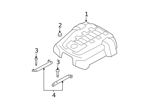 Engine Appearance Cover for 2009 BMW 550i #0