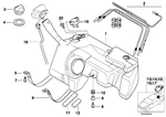 16111183548 - Fuel Supply: Plastic Fuel Tank with Catalyst for BMW Image