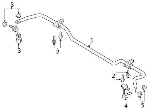 Stabilizer Bar & Components for 2019 Volvo S90 #2