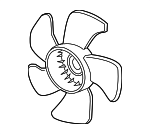19020RSAG01 - Cooling System: Fan Blade for Honda: Civic, CR-V, HR-V Image
