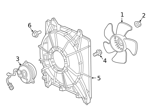 Cooling Fan for 2017 Honda HR-V #0