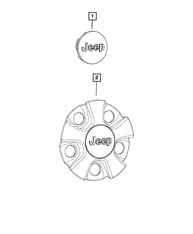 1LB77MA7AC - Wheels: Wheel Center Cap for Mopar Image