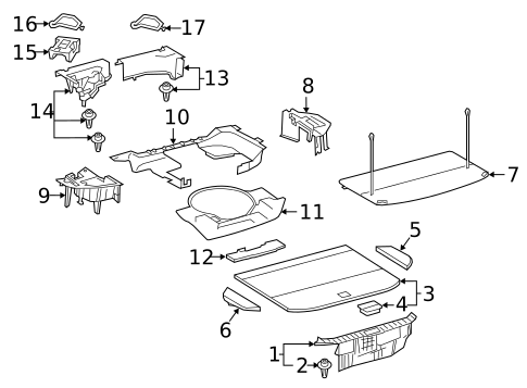 Interior Trim - Rear Body for 2020 Lexus NX300h #0