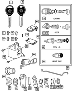 5257245 - Body Sheet Metal Except Doors: Deck Lid Return Spring for Mopar Image