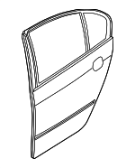 41527034156 - Body: Door Shell for BMW: 323i, 325i, 325xi Image