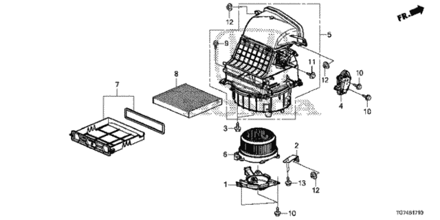 Heater Blower for 2016 Honda Pilot #0