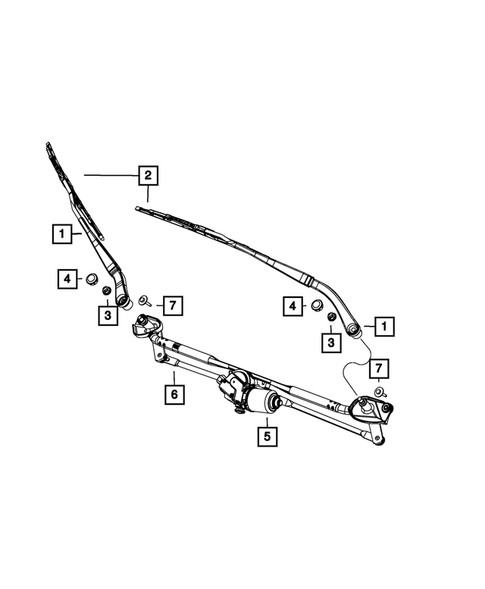 Wiper and Washer System for 2015 Dodge Challenger #1