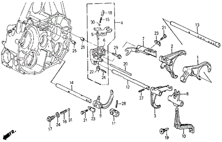 MT Shift Fork for 1987 Honda Civic #0